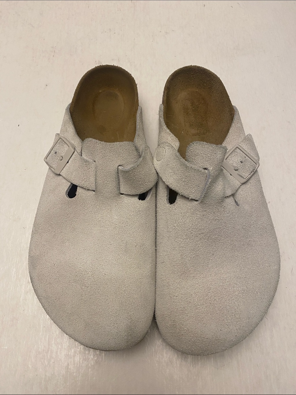 Birkenstock Boston Suede Leather Clogs Men’s Size 9US or Women’s 11US - Picture 2 of 8